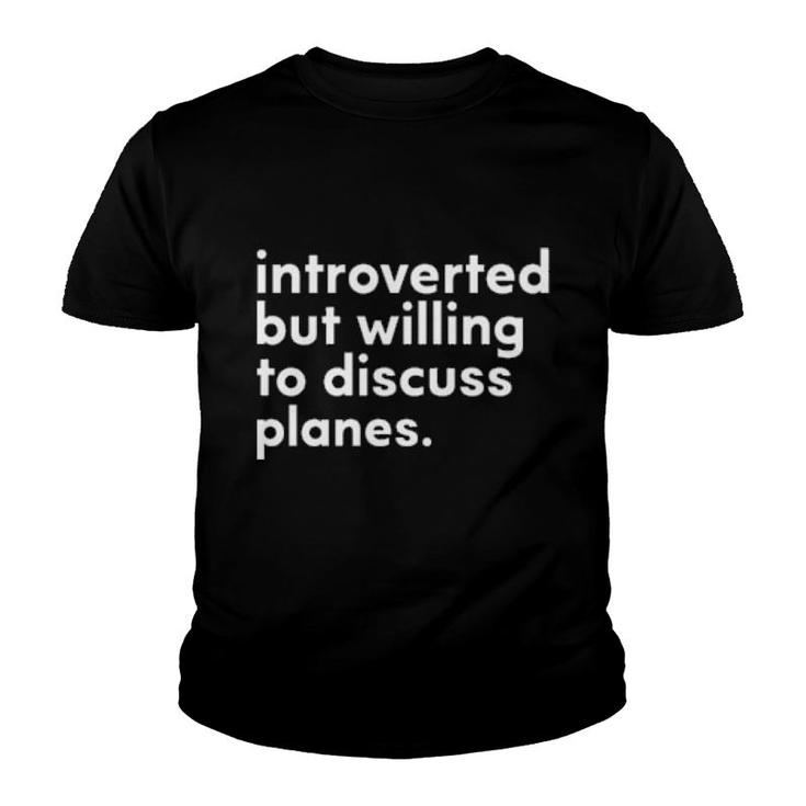 Funny Introverted But Willing To Discuss Plants  Youth T-shirt