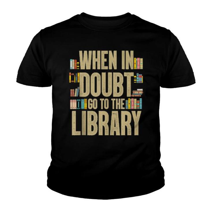 Funny Library Design Book Reader Reading Librarian  Youth T-shirt