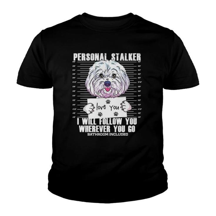 Funny Maltese Malshi Dog Lover Quote Gift For Dad & Mom Youth T-shirt