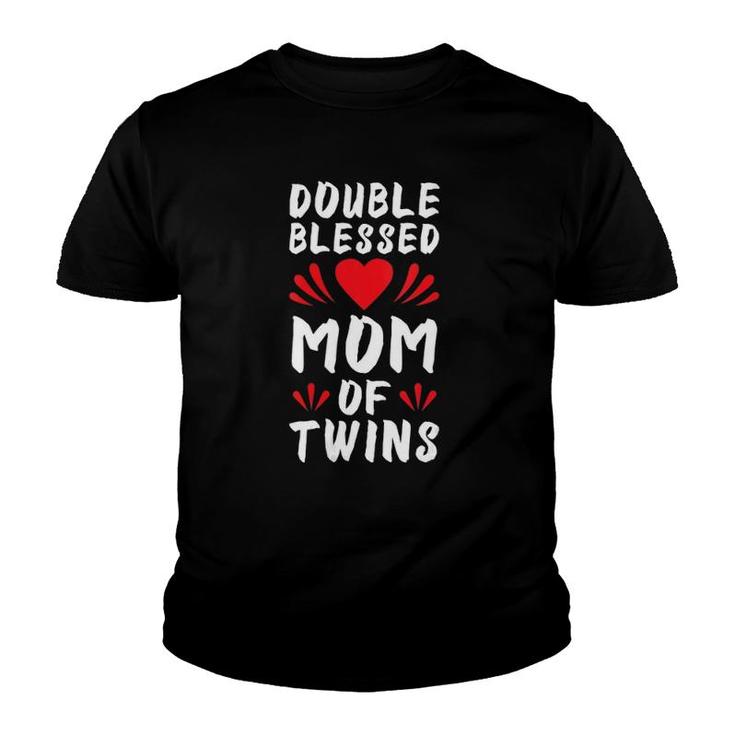 Funny Mom Of Twins Mother Of Twins Youth T-shirt