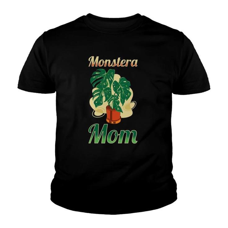 Funny Monstera Deliciosa Mom - Plant Monstera Youth T-shirt
