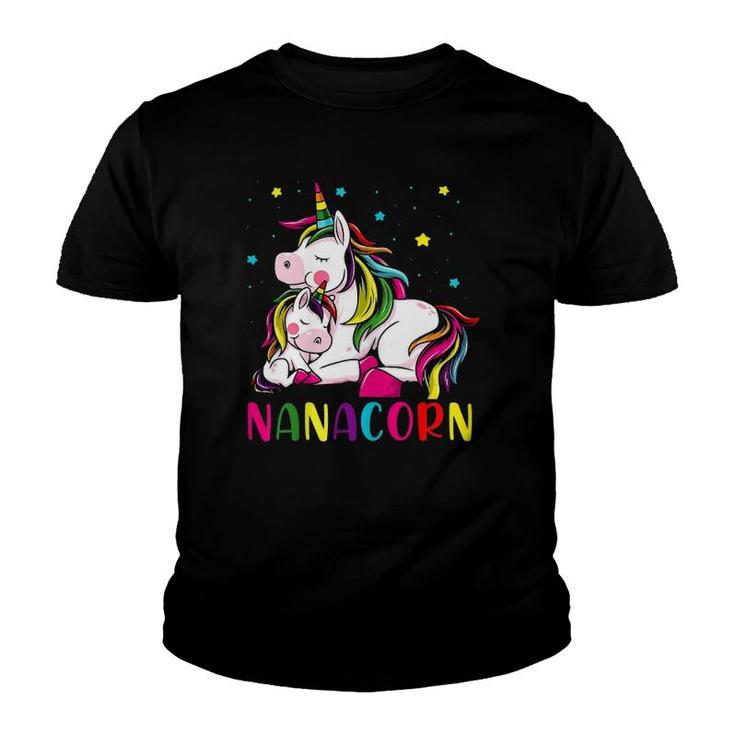 Funny Nanacorn Unicorn Costume Nana Mom Mother's Day Youth T-shirt
