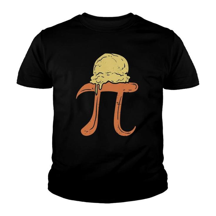 Funny Pi A La Mode  Pie Ice Cream Math Day Foodie Gift Youth T-shirt