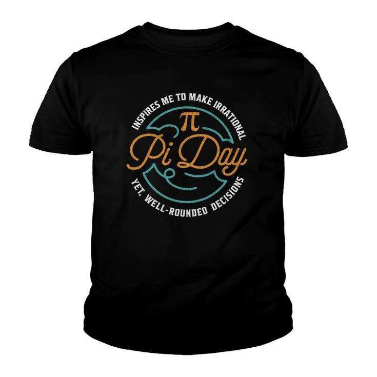 Funny Pi Day Math Lovers Symbols Mathematics Youth T-shirt