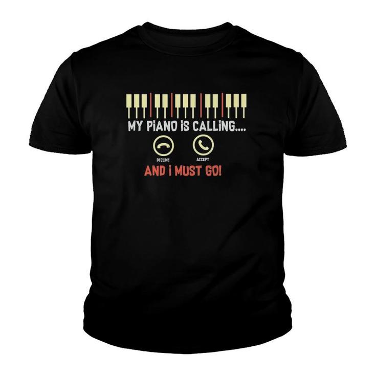 Funny Piano Outfit For A Piano Player Youth T-shirt