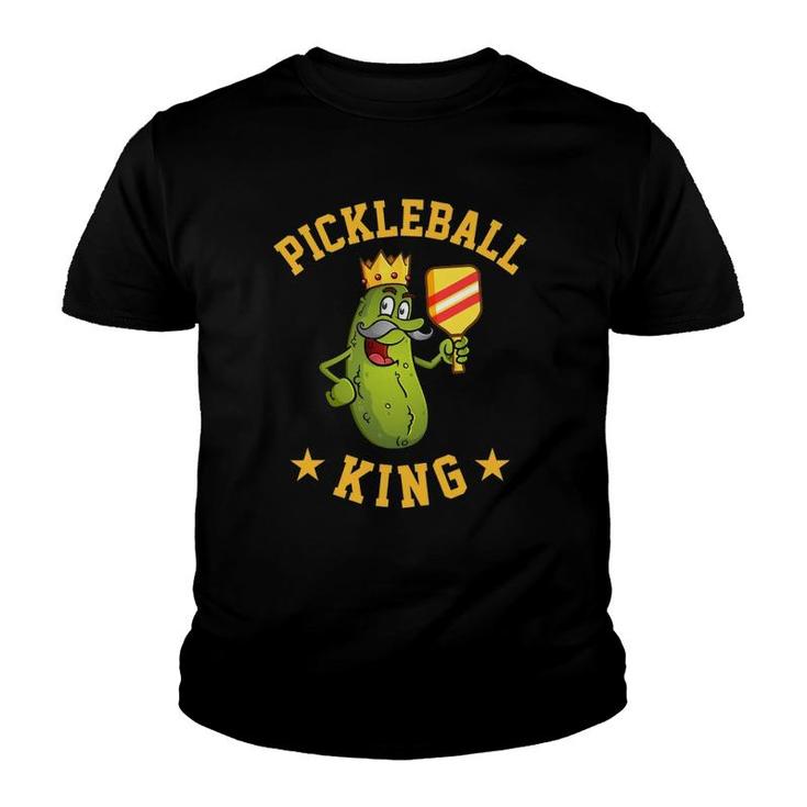 Funny Pickleball King Gift For Men Dad Or Grandpa Youth T-shirt