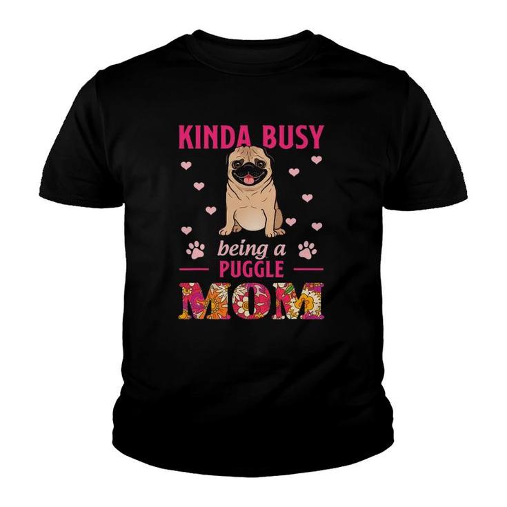 Funny Puggle Mom Lover Dog For Mother's Day Youth T-shirt