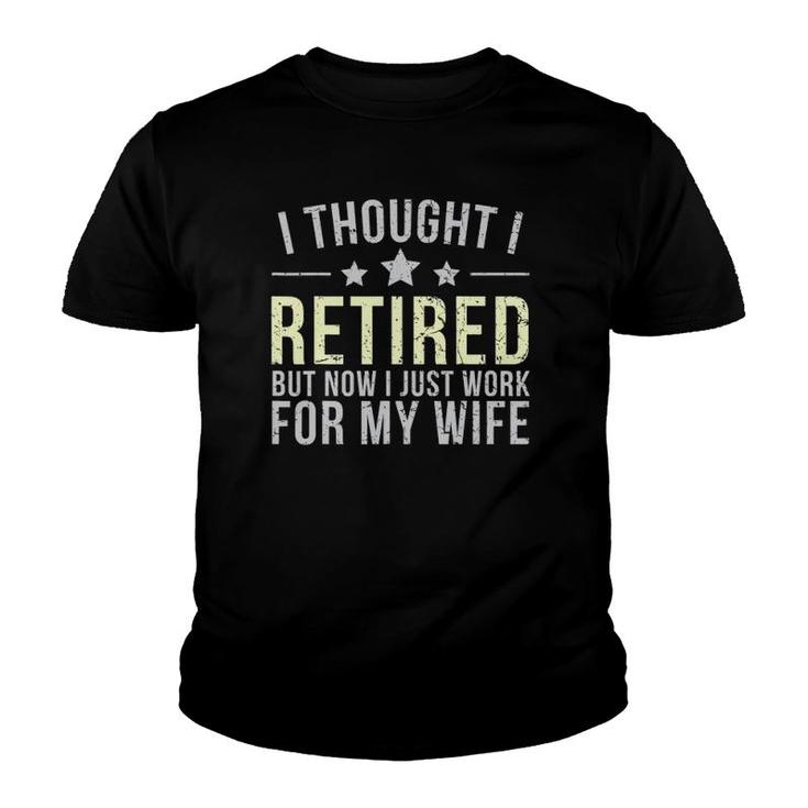 Funny Retired 2022 - Senior 2022 Men Dad Happy Retirement Youth T-shirt