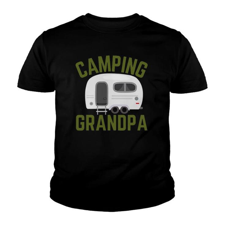 Funny Rv Camping Grandpa Father's Day Camper Youth T-shirt
