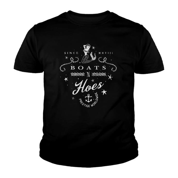 Funny Sailing Or Water Sports 'Boats 'N Hoes' Youth T-shirt