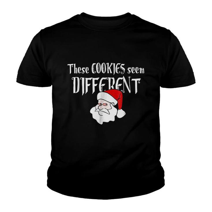 Funny Santa Cookies Cute Christmas Youth T-shirt Funny Santa Cookies Cute Christmas Youth T-shirt