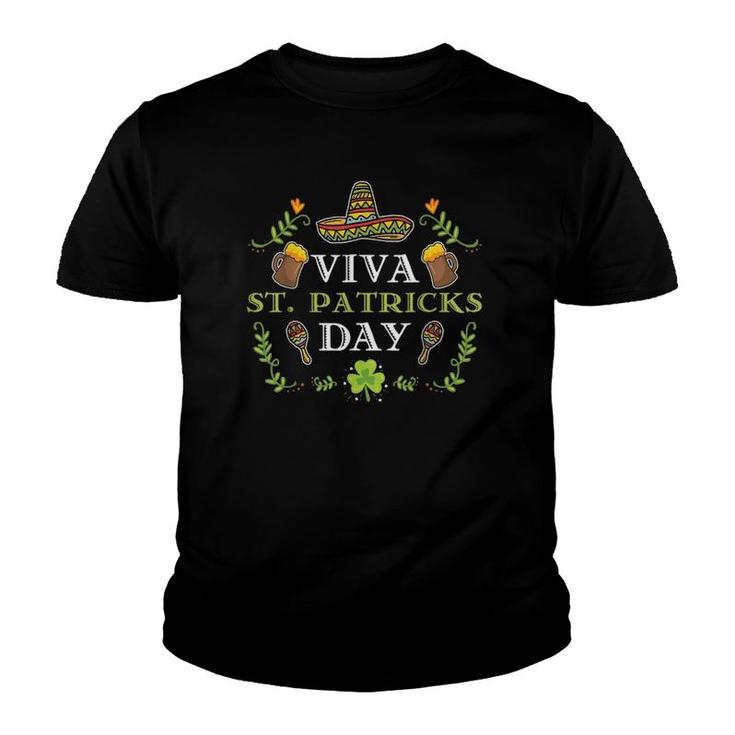 Funny St Patrick's Day  Gift Viva Saint Patrick's Day Youth T-shirt
