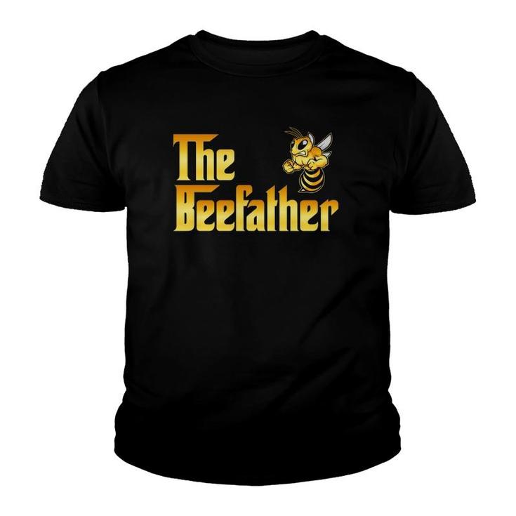 Funny The Beefather Bee Lover Honey Gift For Dad Men Youth T-shirt