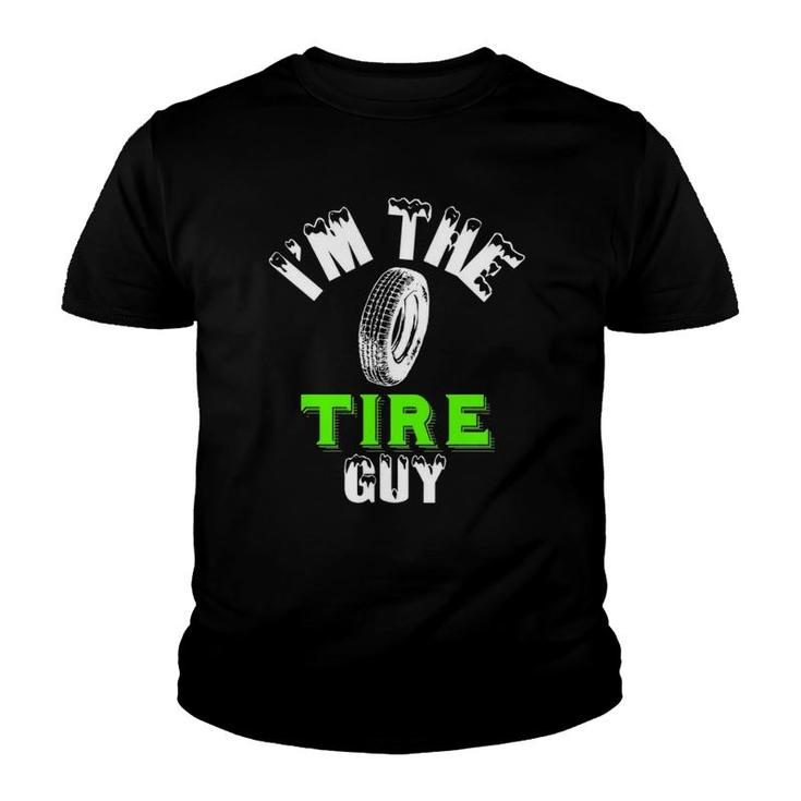 Funny Tire Guy Fix Cars Wheel Nuts Bolts Dad Fun Go Youth T-shirt
