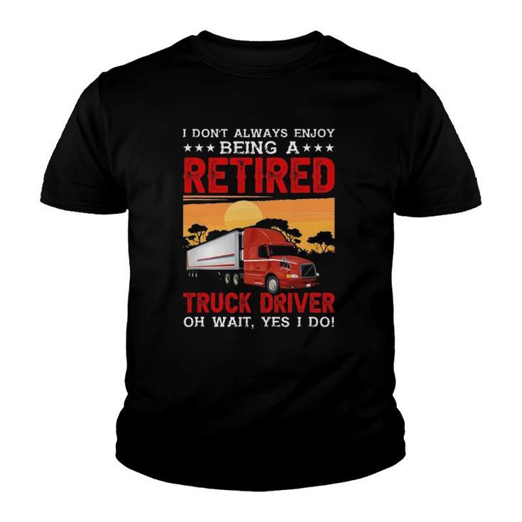 Funny Trucker Semi Trailer Truck Driver Gift Youth T-shirt