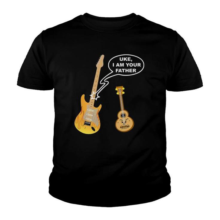 Funny Ukulele Guitar Uke I Am Your Father Youth T-shirt