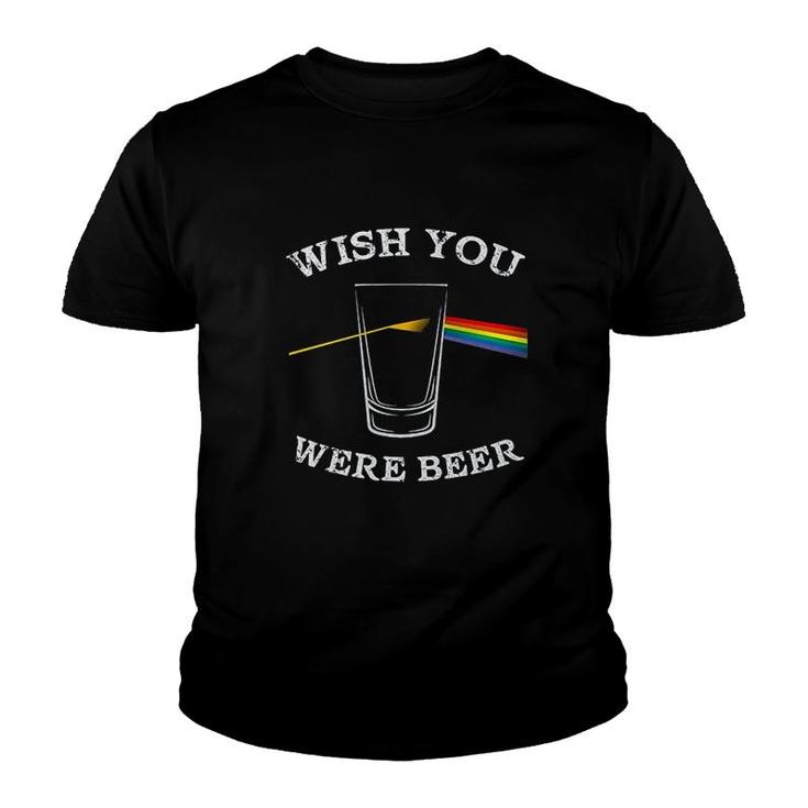 Funny Wish You Were Beer Youth T-shirt