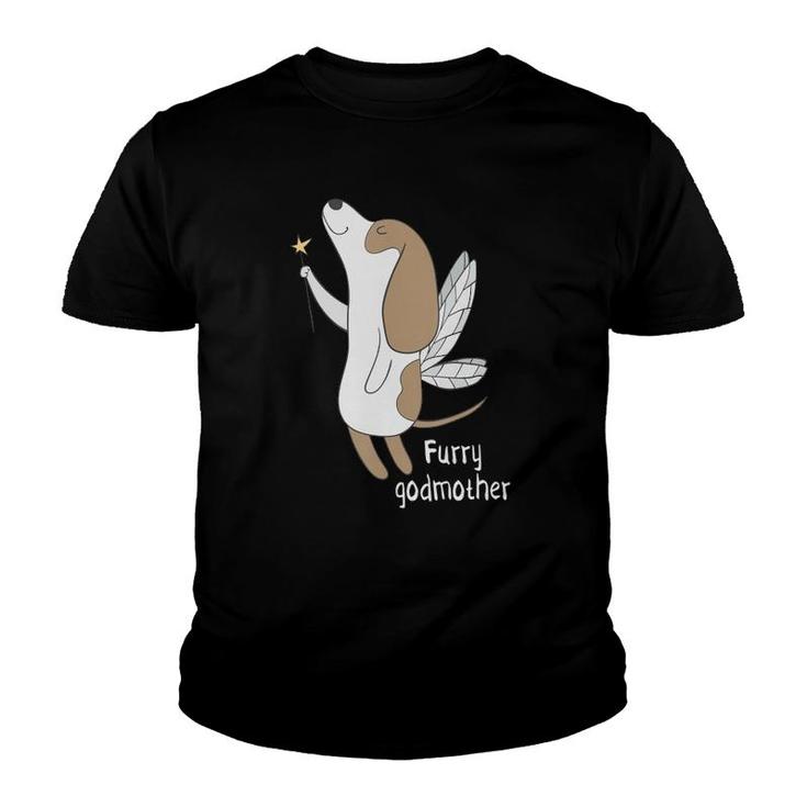 Furry Godmother Funny Cute Fairy Dog Lover Youth T-shirt