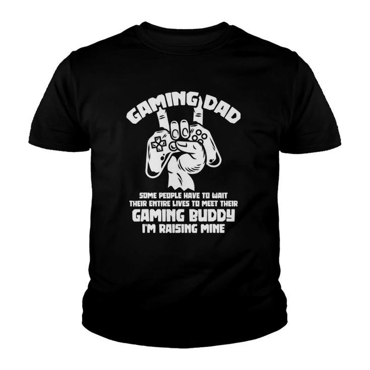 Gaming Dad Video Gamer Daddy Father's Day Gift Gaming Youth T-shirt