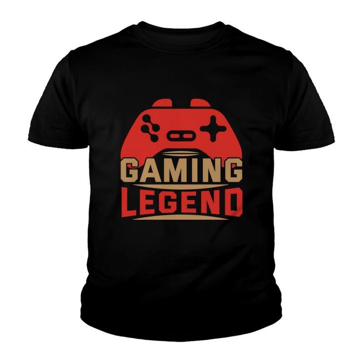 Gaming Legend Gamer Video Games Gift Boys Nager Kids Video Game Lover Youth T-shirt