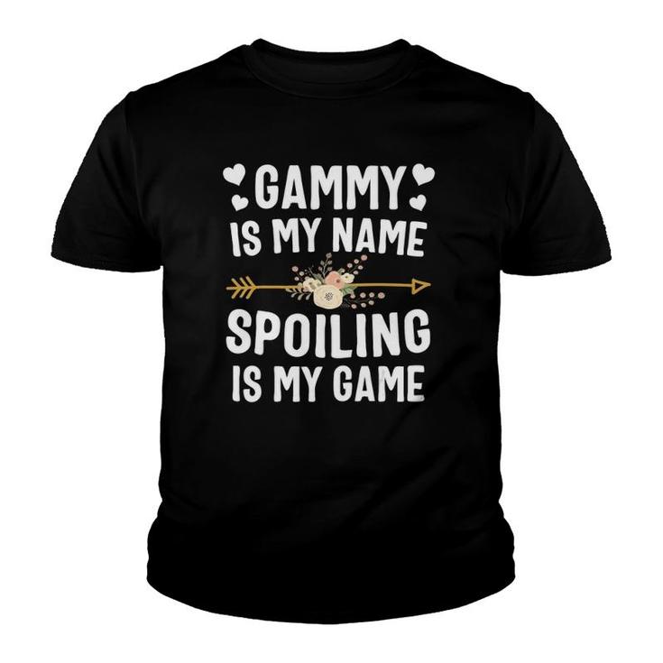 Gammy Is My Name Spoiling Is My Game Mothers Day Youth T-shirt