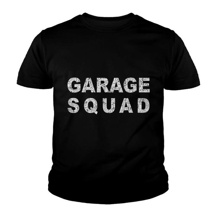 Garage Squad Car Mechanic Youth T-shirt