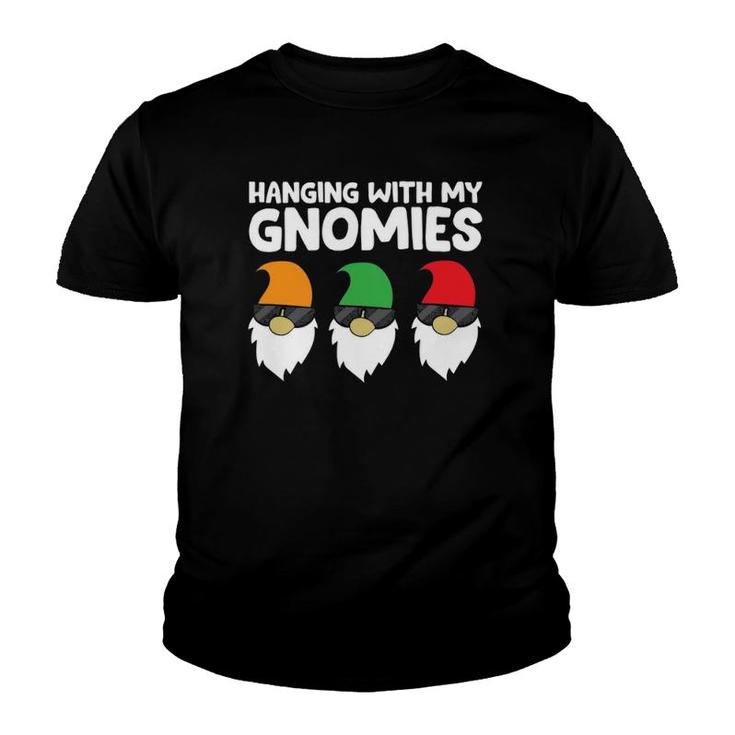 Garden Gnomes Hanging With My Gnomies  Youth T-shirt