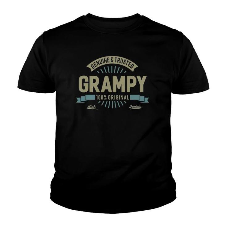 Genuine Grampy Top Great Gifts For Grandpa Fathers Day Men Youth T-shirt