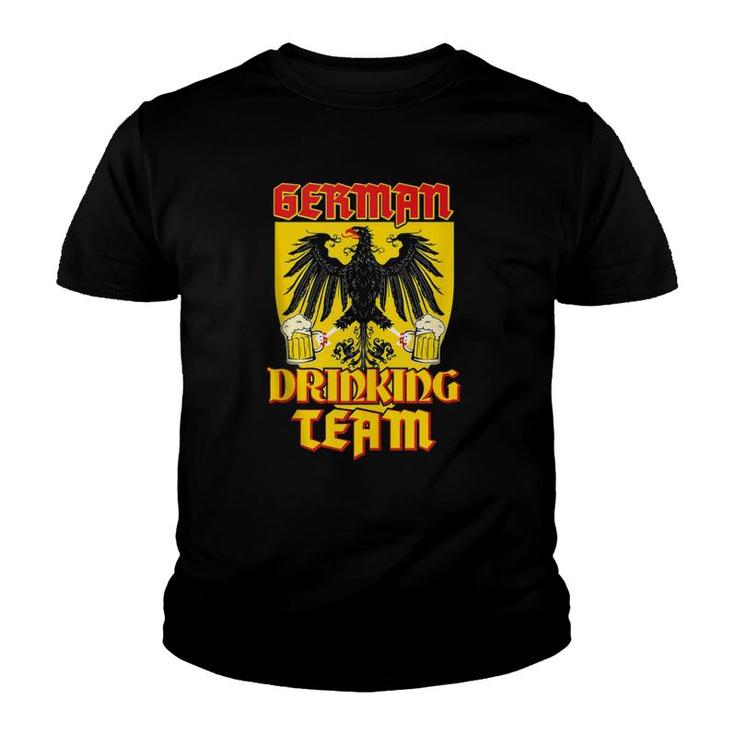 German Drinking Team Germany Flag Funny Oktoberfest Gift  Youth T-shirt