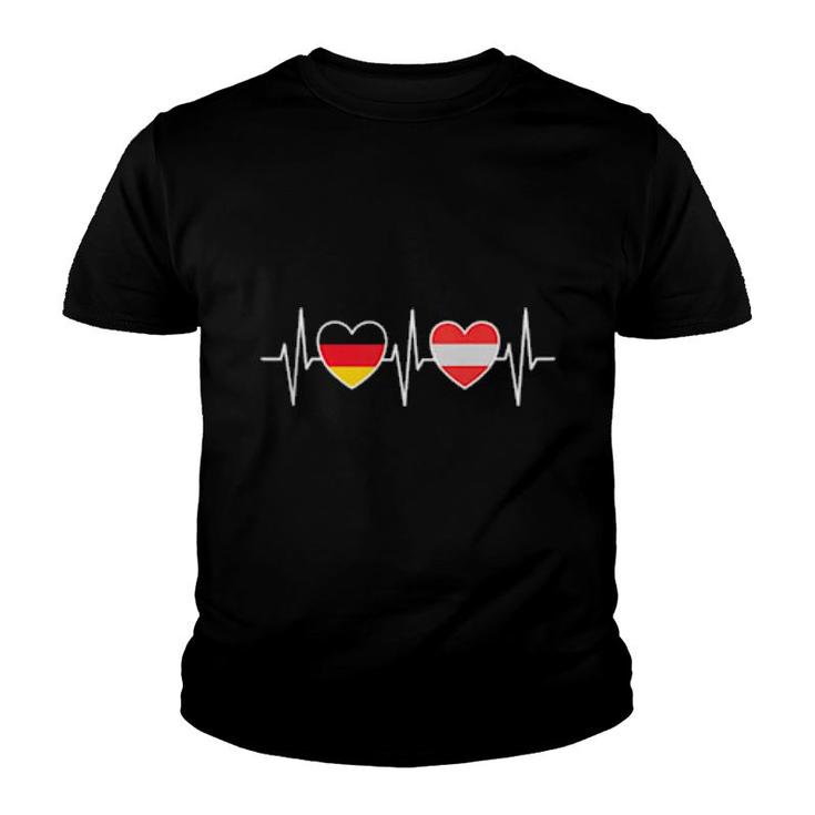 Germany And Austria Vorarlberg Flags  Youth T-shirt