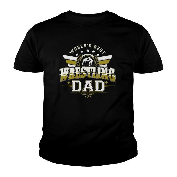 Gifts For Men World's Best Freestyle Wrestling Dad Youth T-shirt
