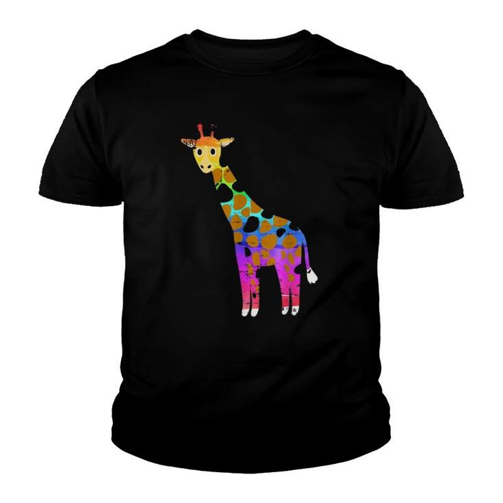 Giraffe Love Animal Safari Genus Giraffa Youth T-shirt