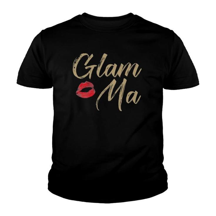 Glam Ma Gift For Glamorous Grandma, Grandmothers Youth T-shirt