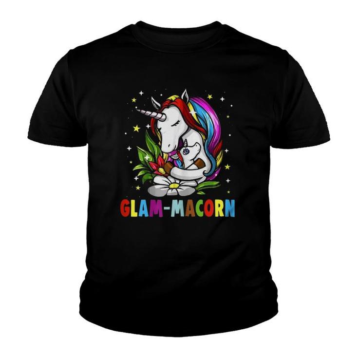 Glam-Macorn Unicorn New Baby Mother's Day Gif Youth T-shirt