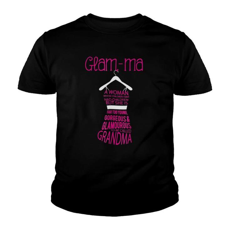 Glamma Funny Grandmother Tee  Youth T-shirt