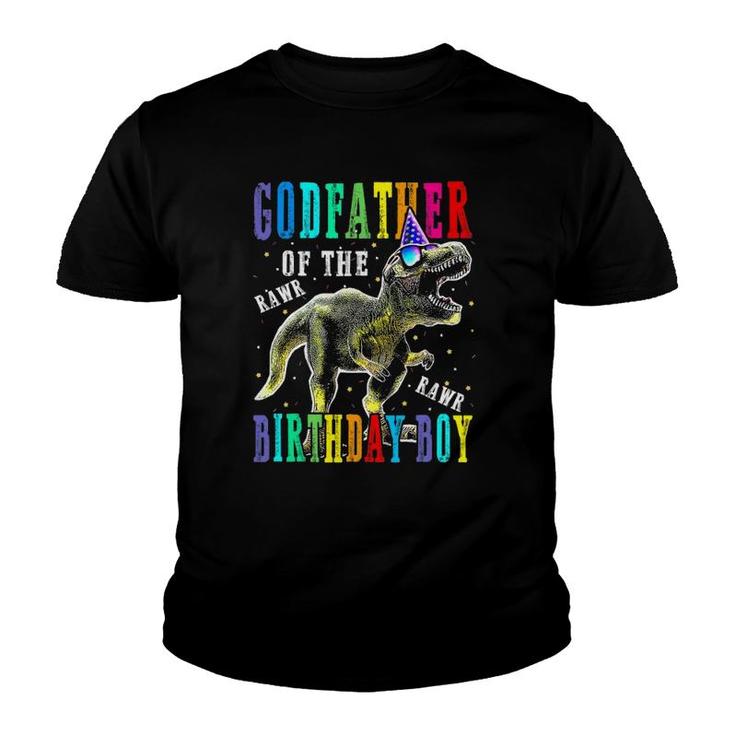 Godfather Of The Birthday Boy Dinosaur Youth T-shirt