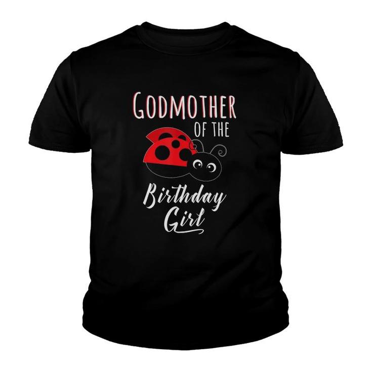 Godmother Of The Birthday Girl Ladybug Version Youth T-shirt