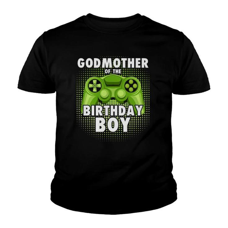 Godmother Of The Gamer Boy Matching Video Game Birthday Youth T-shirt