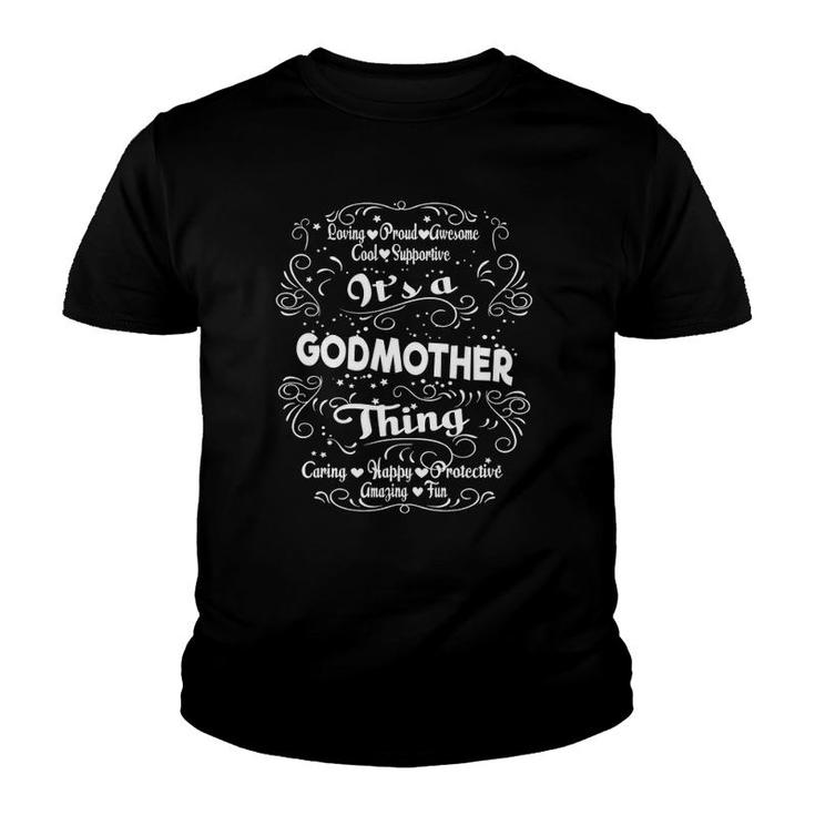 Godmother Thing Loving Awesome Proud Mother’S Day Gift Youth T-shirt