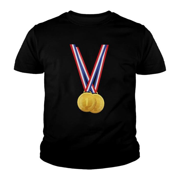 Gold Medals - Funny  For Winners And Champions Youth T-shirt