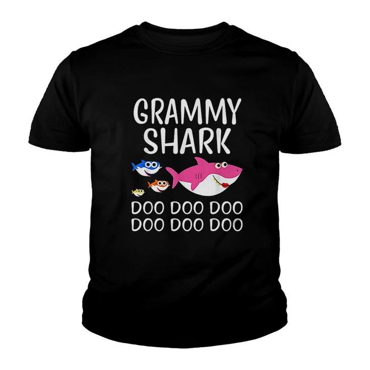 Grammy Shark  Doo Doo Funny Baby Mommy Youth T-shirt