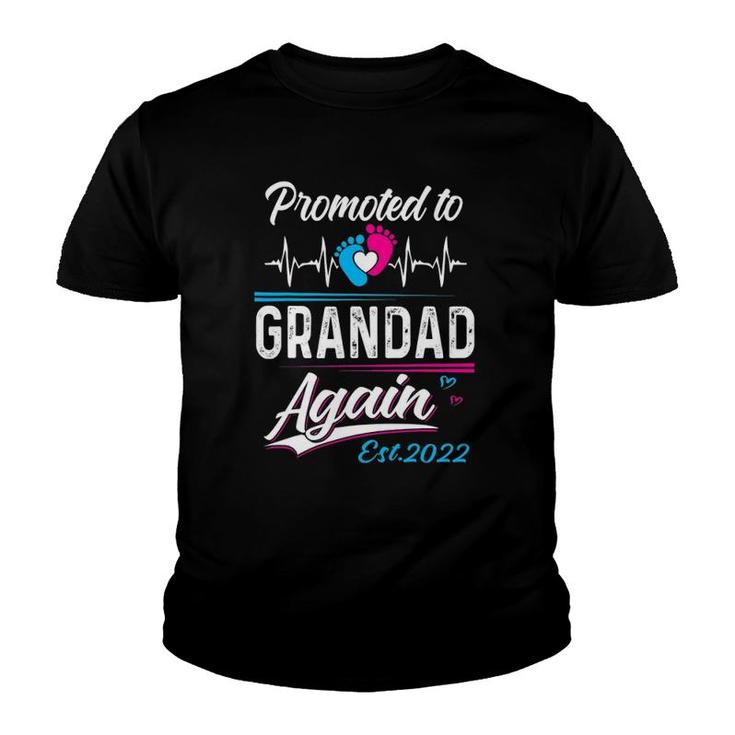 Grandad Gift Promoted To Grandad Again Est 2022 For Men Man Youth T-shirt