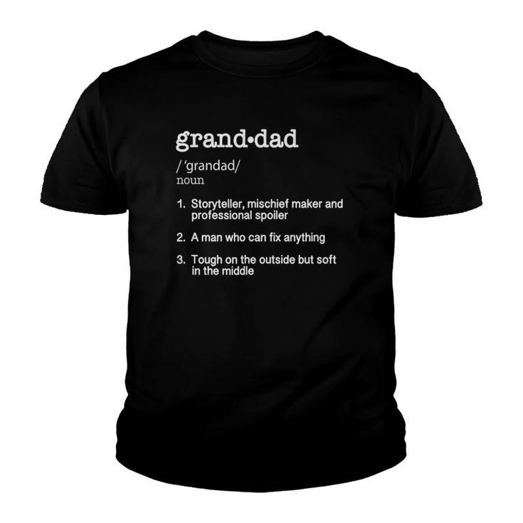 Granddad Definition Funny Gift Tee Youth T-shirt