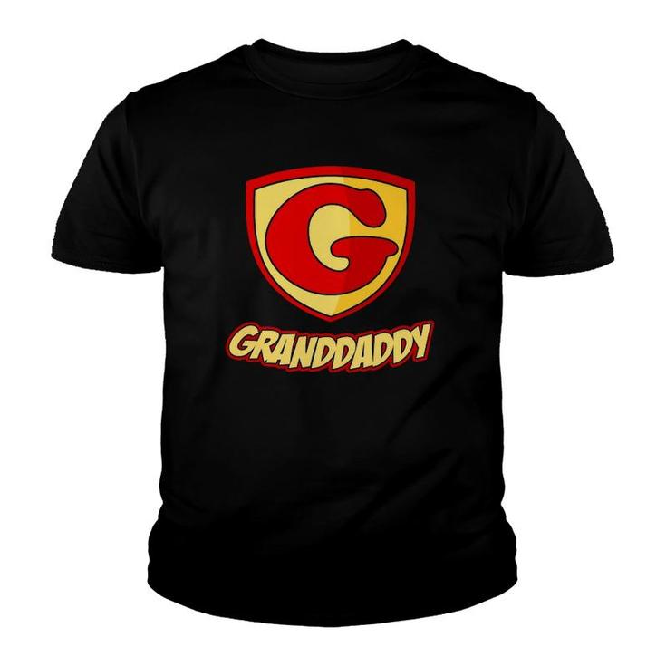 Granddaddy Superhero Boy - Father's Day Gift Tee Youth T-shirt