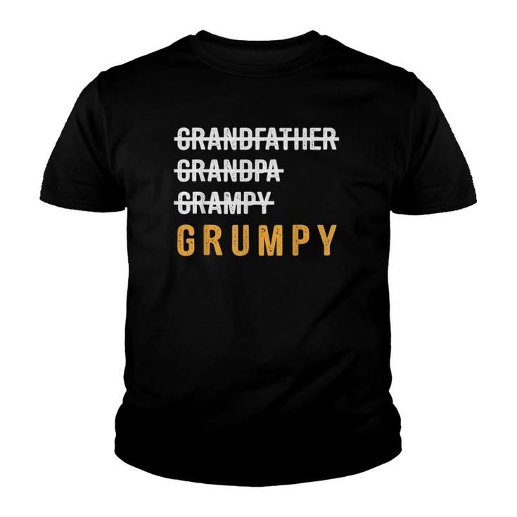 Grandfather Grandpa Grampy Grumpy Funny Youth T-shirt