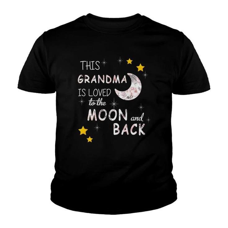 Grandma Is Loved To The Moon And Back Youth T-shirt