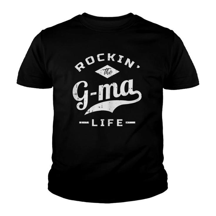 Grandma Life Rocks Gam Gam Gigi Nanny Cool Grandmother Gift Youth T-shirt