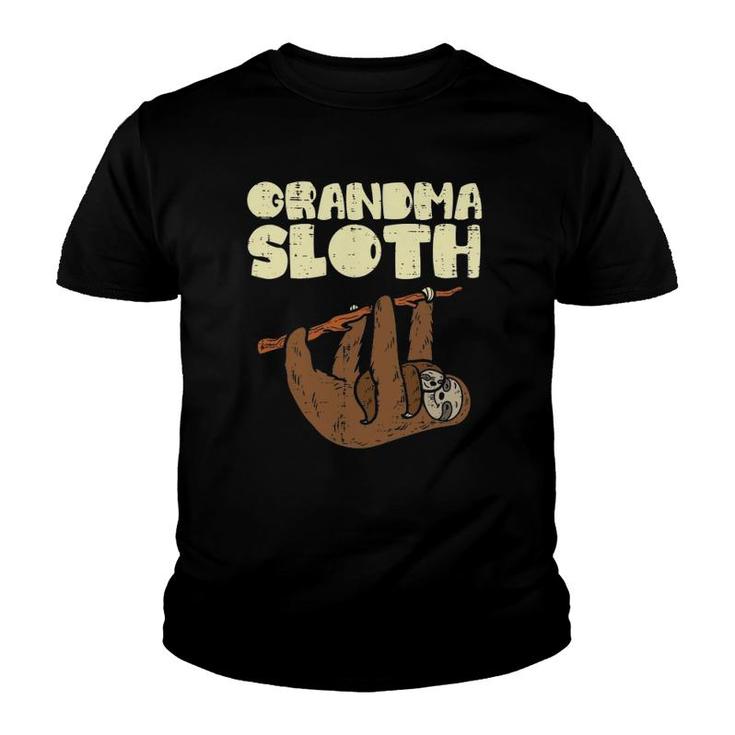 Grandma Sloth Funny Mother's Day Nana Mimi Grandmother Women Youth T-shirt