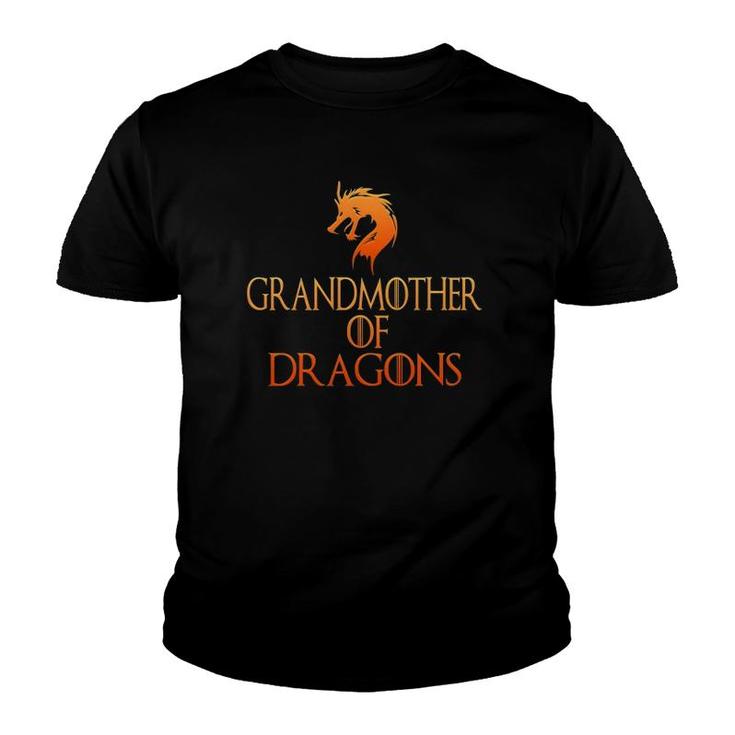 Grandmother Of Dragons Funny Grandma Gift Youth T-shirt