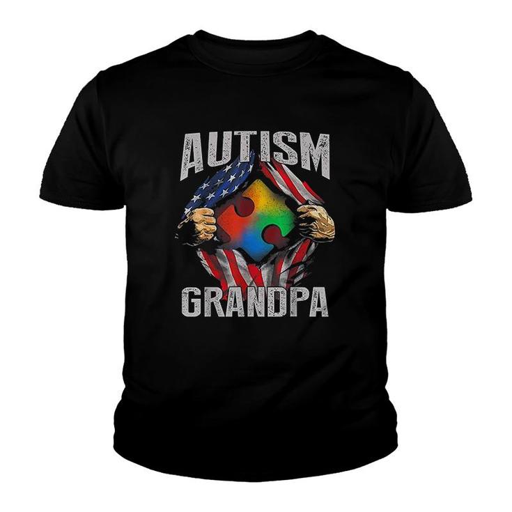Grandpa American Flag Youth T-shirt